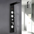 Duschpanel i stål med blandare vattenfall hydromassage LED-display Abano Kampanj