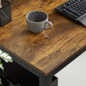 Modernt industriellt kontorsskrivbord av metall 100x50 design London Rea