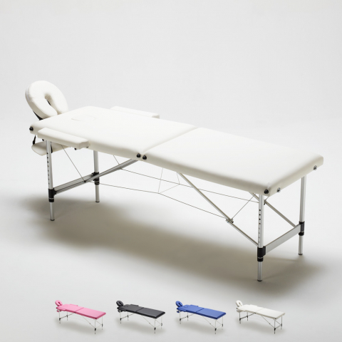 Bärbar Hoppfälbar Massagebänk I Aluminium 2 Delar 210 cm Shiatsu Kampanj