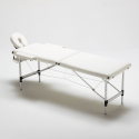 Bärbar Hoppfälbar Massagebänk I Aluminium 2 Delar 210 cm Shiatsu Erbjudande