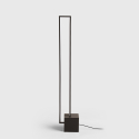 LED-golvlampa med modern minimal rektangulär design Sirio Rea