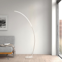 LED golvlampa vardagsrum modern minimal bågdesign Rigel Modell