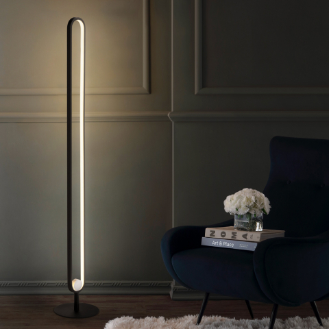 Golvlampa LED rum vardagsrum modern design Polluce Kampanj