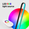 Golvlampa LED-ljus modern design fjärrkontroll RGB Markab Rea