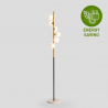 Golvlampa med LED-ljus med bas i marmor design Alibreo Bestånd