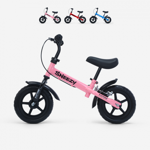 Barncykel utan pedaler balanserar cykel med broms Sneezy Kampanj