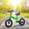 Barncykel utan pedaler med broms uppblåsbara hjul och cykelstöd balance bike Doc Försäljning