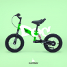 Barncykel utan pedaler med broms uppblåsbara hjul och cykelstöd balance bike Doc Erbjudande