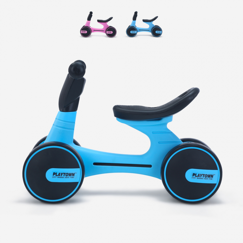 4-hjulig trehjuling utan pedalcykel för barn Dopey Katalog