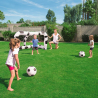 Uppblåsbart fotbollsmål med 2 fotbollar trädgård pool för barn 52058 Bestway Försäljning