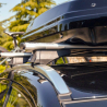 Universella lasthållare för bil takräcken raised rails Menabò Jackson XL Silver Rea