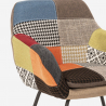 Gungstol fåtölj modern design patchwork tyg Woodpecker Kostnad