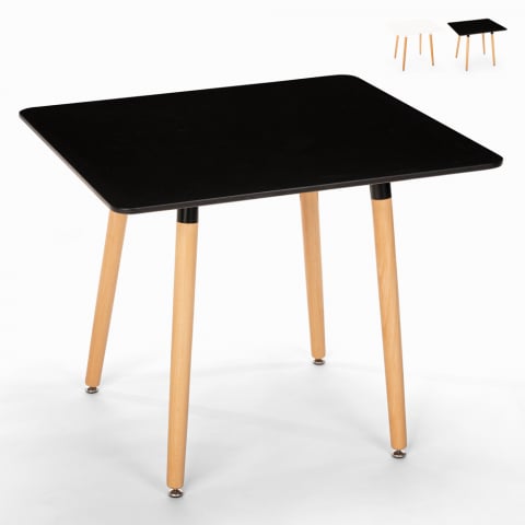 Kvadratiskt bord 80x80 i trä nordisk design för kök bar restaurang Fern Kampanj
