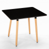 Kvadratiskt bord 80x80 i trä nordisk design för kök bar restaurang Fern Katalog