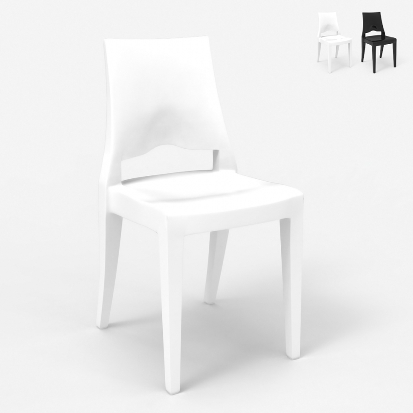 Stapelbara stolar med modern design för kök bar restaurang Scab Glenda Försäljning