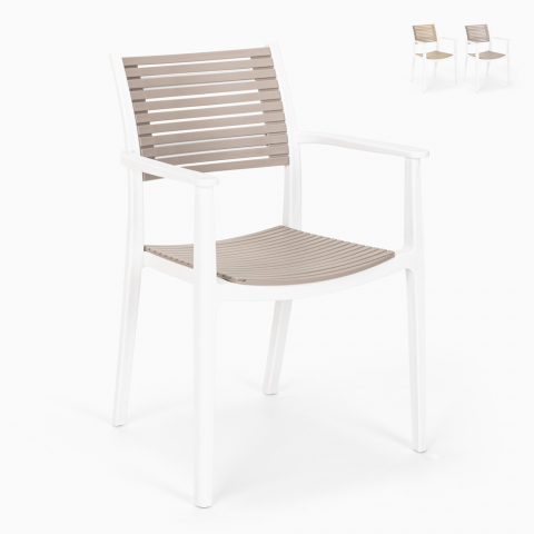 Stol design i polypropen för kök bar restaurang utomhus Orion Kampanj