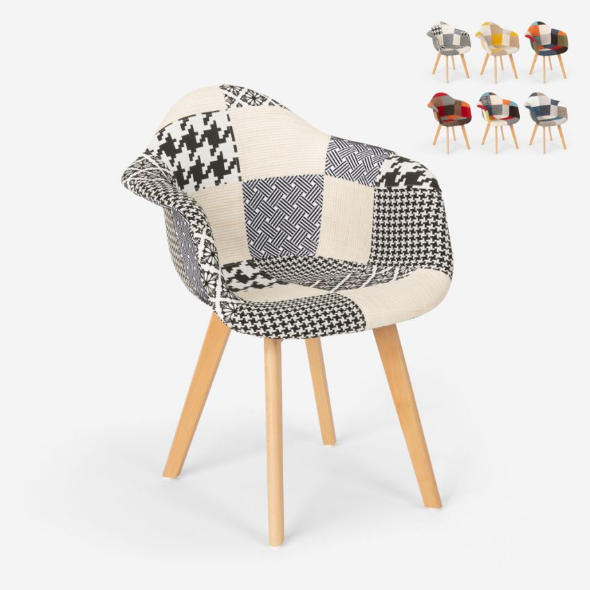 Lapptäcke fåtölj stol nordisk design vardagsrum kök studio Herion Modell