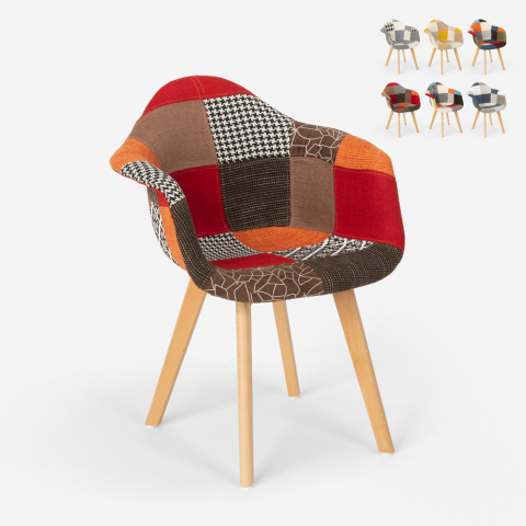 Lapptäcke fåtölj stol nordisk design vardagsrum kök studio Herion