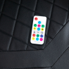 Ergonomisk RGB LED-spelstol fåtölj kontor ryggstöd nackstöd The Horde Modell