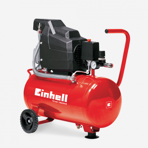 Bärbar elektrisk luftkompressor 8 bar 24 liter 1500W 2HP olja Einhell