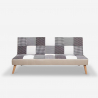 Bäddsoffa 3-sits vardagsrum modern design lapptäcke patchwork Kolorama Kostnad