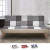 Bäddsoffa 3-sits vardagsrum modern design lapptäcke patchwork Kolorama Mått