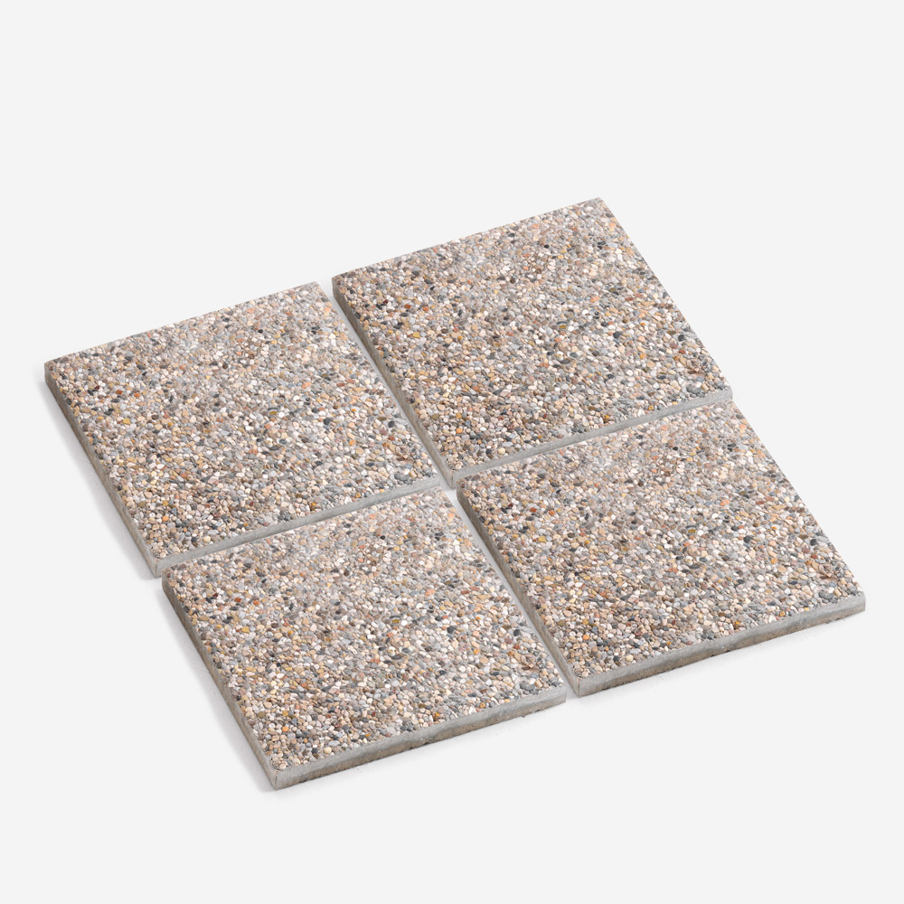 Set med 4 betongplattor 50x50 cm bas pool kakel trädgård paviljong