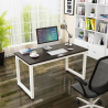 Rektangulärt kontorsskrivbord modern designmetall 120x60 Louisville Kampanj