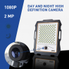 Spotlight LED 300W solpanel 3000 lumen wi-fi kamera Conspicio L Rabatter