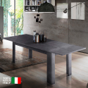 Utdragbart matbord modern design 160-210x90cm Jesi Ardesia Försäljning