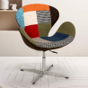 Snurrfåtölj vridbar stol modern design lapptäcke stil vardagsrum studio Stork 