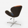 Snurrfåtölj vridbar stol modern design lapptäcke stil vardagsrum studio Stork 