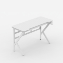 Ergonomiskt Spelskrivbord 120x60cm Hörlurshållare Dryckeshållare Sportbot 120 Mått