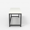 Rektangulärt skrivbord för kontor 160x70cm design metall svart Bridgeblack 160 Rea