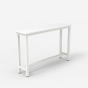 Konsolbord avlastningsbord entré 120x40cm trä metall vitt Welcome light 