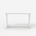 Konsolbord avlastningsbord entré 120x40cm trä metall vitt Welcome light 