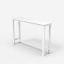 Konsolbord avlastningsbord entré 120x40cm trä metall vitt Welcome light 