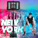 Professionell flyttbar basketkorg justerbar höjd 250 - 305 cm NY Erbjudande