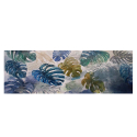 Jungle tavla blad exotisk handmålad på duk 140x45cm Försäljning