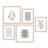 Frame Origami Set 5 tavlor med orientalisk stil inramade collage-tryck Försäljning