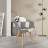 Lapptäcke fåtölj stol nordisk design vardagsrum kök studio Herion Egenskaper