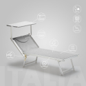 4 Solsängar Strand Hav Professionella Aluminium Italia 