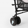 Vikbar barnvagn 15 kg fällbart ryggstöd 4 hjul Buggago 
