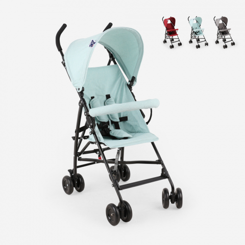 Lätt vikbar barnvagn 4 hjul 15 kg kompakt Daiby