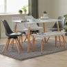 Rektangulärt matbord 120x80 design wooden i trä Corn Försäljning