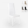 Vadderade stolar med konstläder modern design för kök matsal restaurang Imperial Rabatter