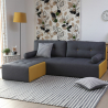 Soffa 2-3 sits vardagsrum modern stil i tyg med puff Luda Mått
