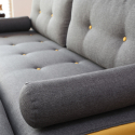 Soffa 2-3 sits vardagsrum modern stil i tyg med puff Luda Kostnad