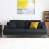 Soffa 3-sits i tyg skandinavisk design för vardagsrum Yana Kampanj