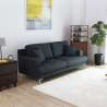 Soffa 3-sits i tyg skandinavisk design för vardagsrum Yana Försäljning